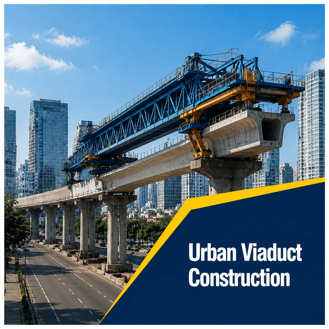 Urban Elevated Viaduct Construction 